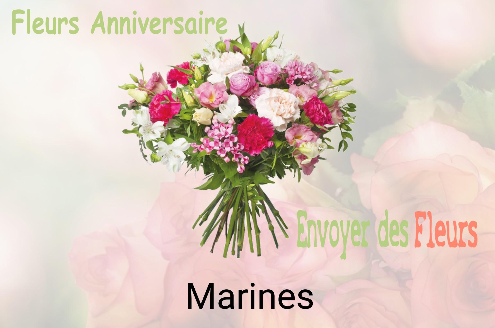 Bouquet de fleurs d’anniversaire livré à Marines